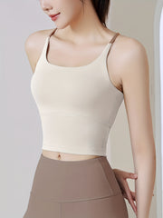 Seamless Wireless Padded Sports Bra for Yoga Fitness