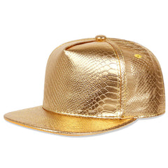 Men's PU Leather Hip Hop Cap