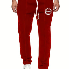 Men's Letter Print Joggers Casual Loose Fit Pants