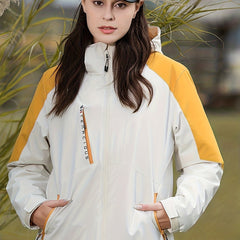 Women's Waterproof Outdoor Sports Jacket - Hooded, Hiking, Mountaineering