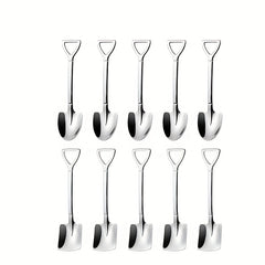 8pcs Titanium Plated Dessert Watermelon Spoon Set