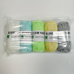 Luminous Knitting Crochet Yarn 100 Polyester For Crocheting And Knitting