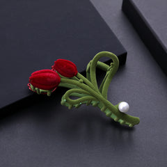 Velvet Tulip Faux Pearl Hair Claw Clip Strong Hold Grip Hair Jaw Clip