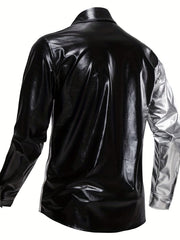 Men's Contrast Casual Shirt Long Sleeve Regular Fit
