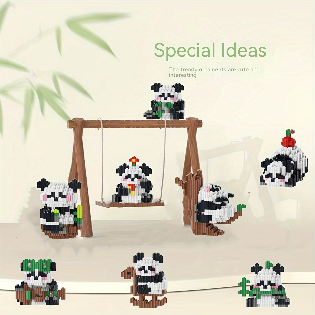 Panda Building Blocks Christmas Gift Birthday Gift Panda Assembled Toys