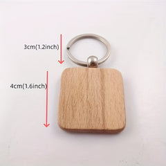 5pcs Wooden KeyChain Gift for Boys Girls Teen Party