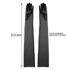 55 Sheer Mesh Gloves Bridal Wedding Long Gloves For Formal Event Party
