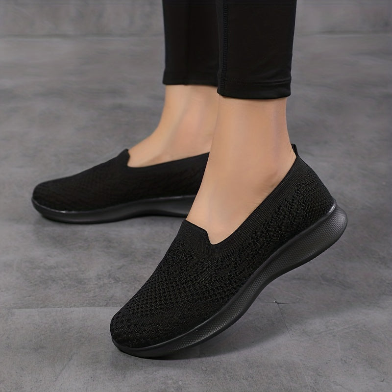 Women's Solid Walking Shoes Breathable Running Shoes