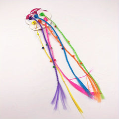 Colorful Wigs with Claw Clips for Girls Dress Up