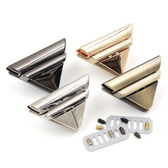 Triangle Press Lock Leather Craft Bag Hardware