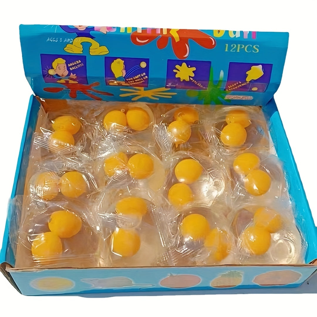 Double Yellow Egg Decompression Toy - Pinch Pinch Music