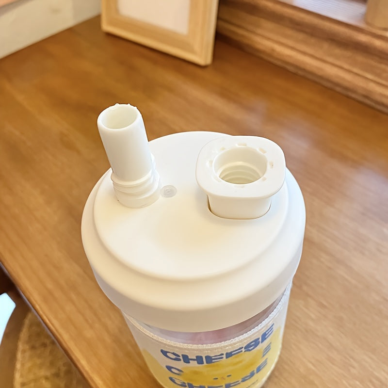 Convenient 17oz Milk Tea Cup with Straw, Plastic Beverage Juice Water Cup