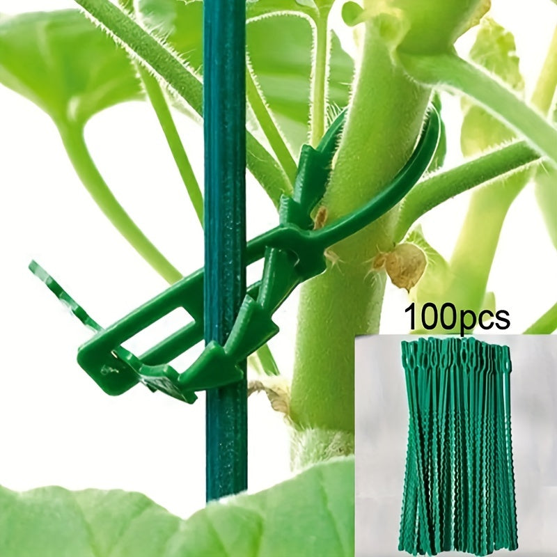 100pcs Adjustable Plant Ties Garden Twist Ties Easy Planting Gardening