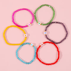 Kids Stained Glass Beads Bracelet for Everyday Wear and Party
