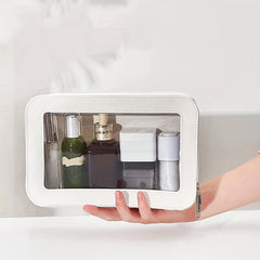 Makeup Case Waterproof PU Transparent Cosmetic Toiletry Bag