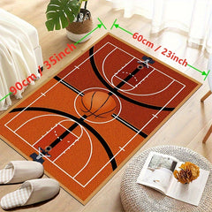 Basketball Court Crystal Pile Carpet Living Room Play Mat