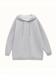 Women's Plus Long Sleeve Drawstring Hoodie