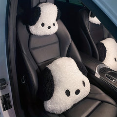 Cartoon Dog Headrest Pillow Neck & Back Support for Car