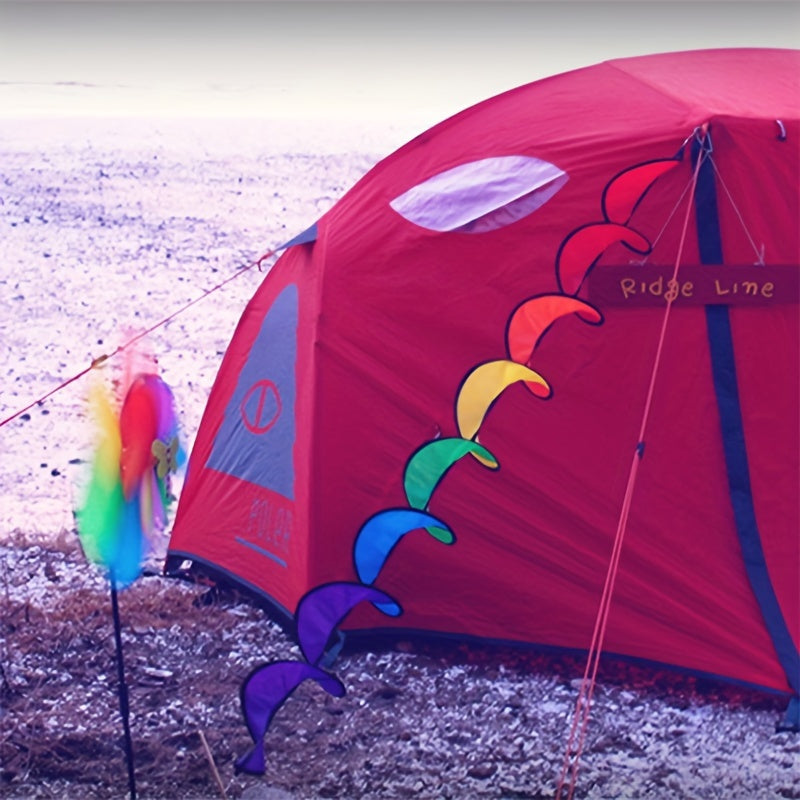 6m Colorful Windmill Tent Hanging Flag for Camping