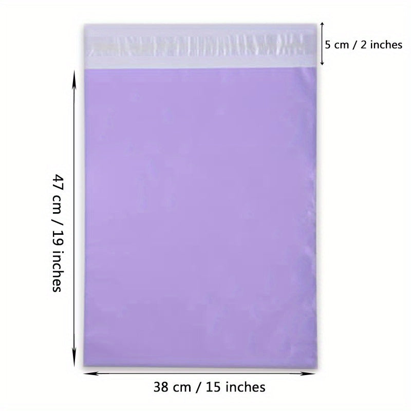 100pcs Purple Poly Mailers Self sealing Bags for Envelopes, Books, Clothing