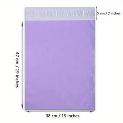 100pcs Purple Poly Mailers Self sealing Bags for Envelopes, Books, Clothing