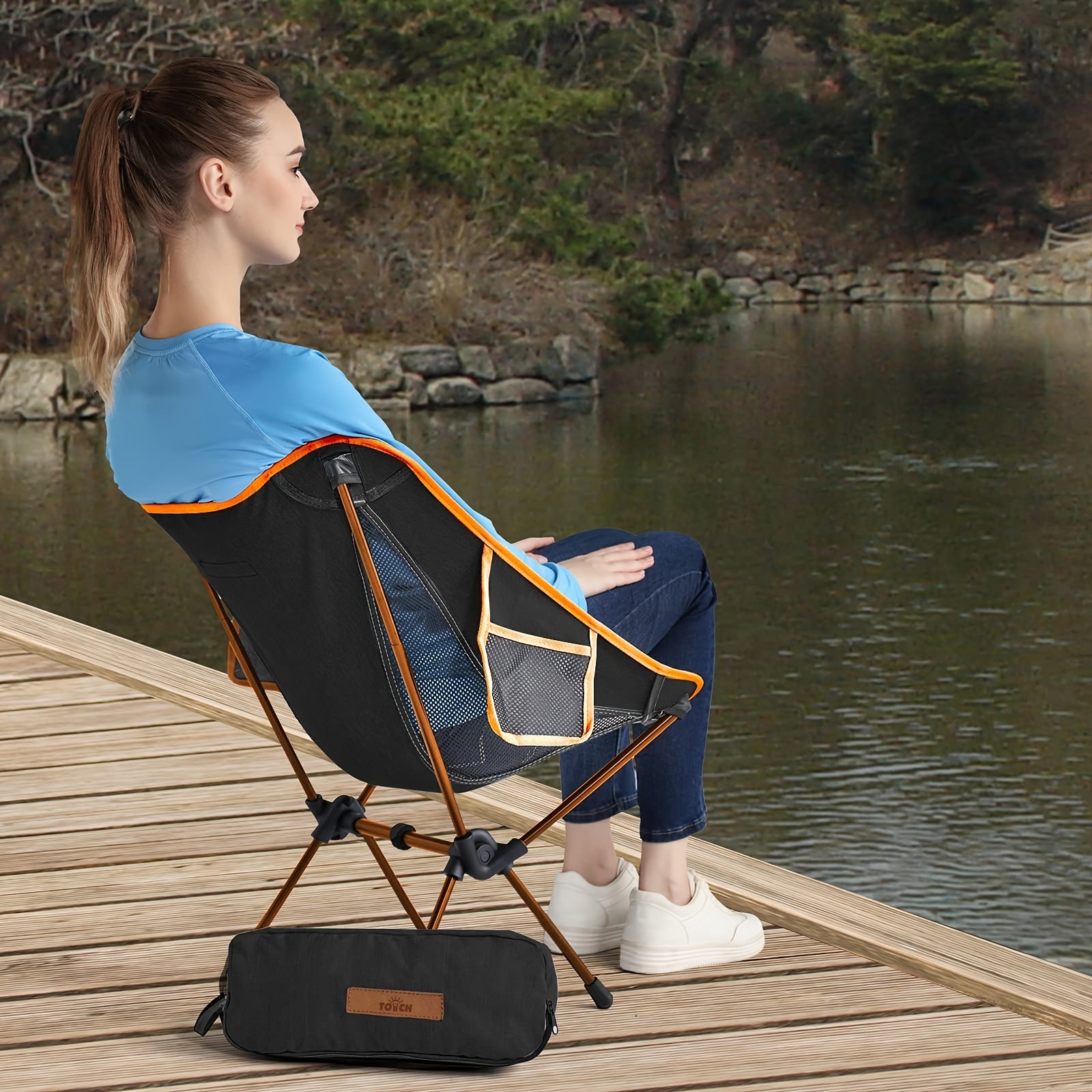 Portable Camping Chair Compact Folding Backpacking Chair