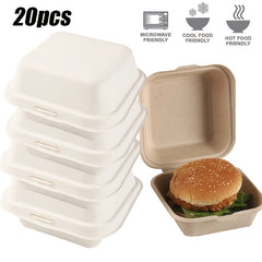 10pcs Disposable Cake Box Paper Pulp Hand Painted Biodegradable