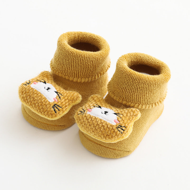 Cartoon Doll Baby Floor Socks Warm Thick Anti-slip Socks