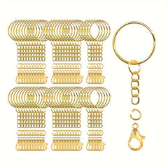 60PCS Key Rings Keychain with Lobster Clasps for DIY Crafts Jewelry Making