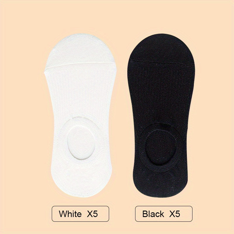 10 Pairs Soft Lightweight Boat Socks Women's Stockings