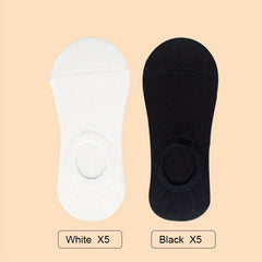 10 Pairs Soft Lightweight Boat Socks Women's Stockings