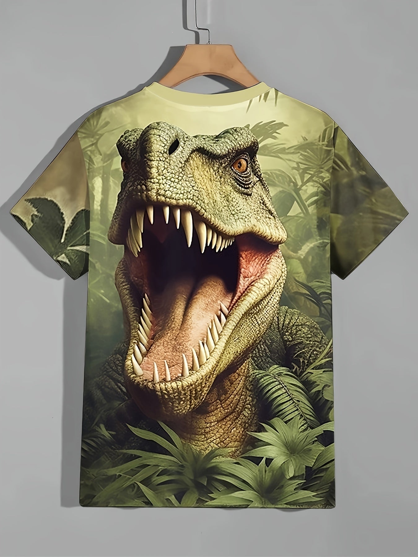 Roaring Dinosaur 3D Print Boy's T shirt