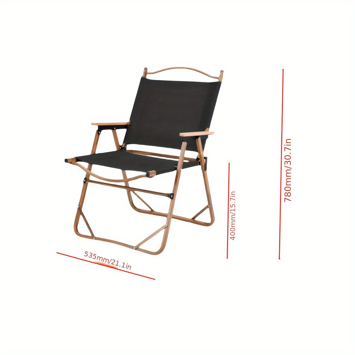 1pc Camping Chairs Outdoor Folding Chairs Aluminum Alloy Beach Chairs