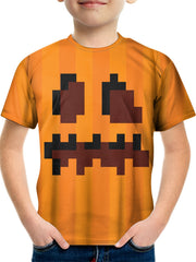 Boy's Pumpkin Graphic T shirt for Halloween