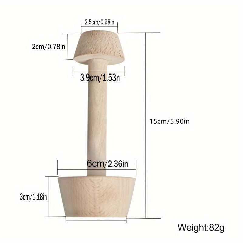 Wooden Egg Tart Tamper for Perfect Shaped Tarts