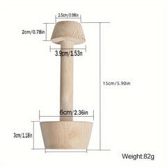 Wooden Egg Tart Tamper for Perfect Shaped Tarts