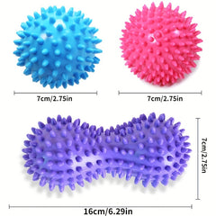 3pcs Yoga Massage Ball Set for Muscle Relaxation