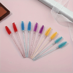 10pcs Eyelash Brush Spoolies Mascara Brush Applicator For Makeup
