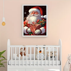 Santa Claus Canvas Poster Print Home Christmas Decoration Art