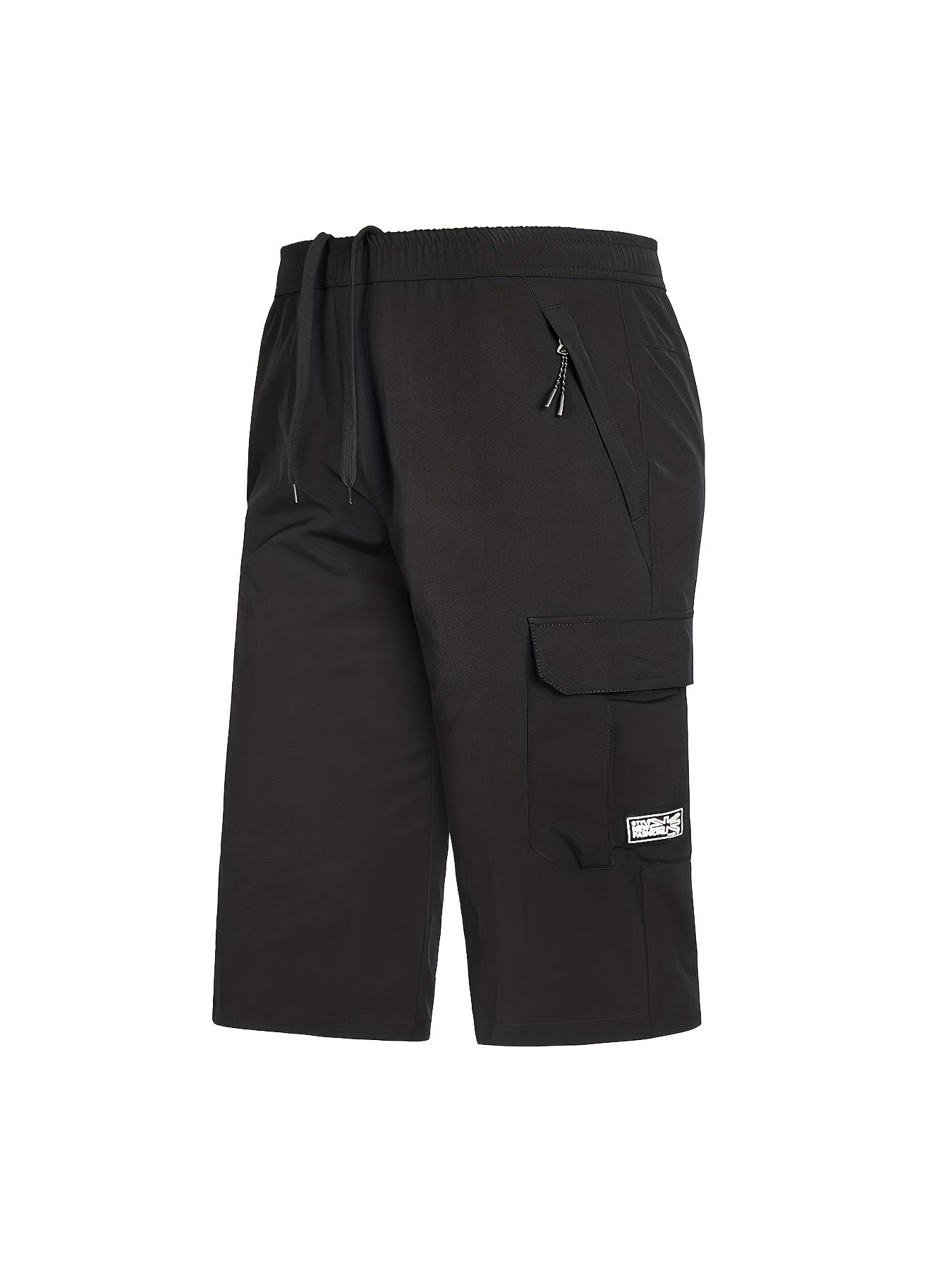 Men's Rapid Dry Pocket Cargo Shorts - Comfy Drawstring Shorts
