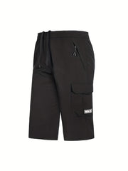 Men's Rapid Dry Pocket Cargo Shorts - Comfy Drawstring Shorts