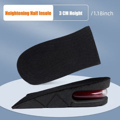 Invisible Shock Absorption Heightening Insoles for Sports Running