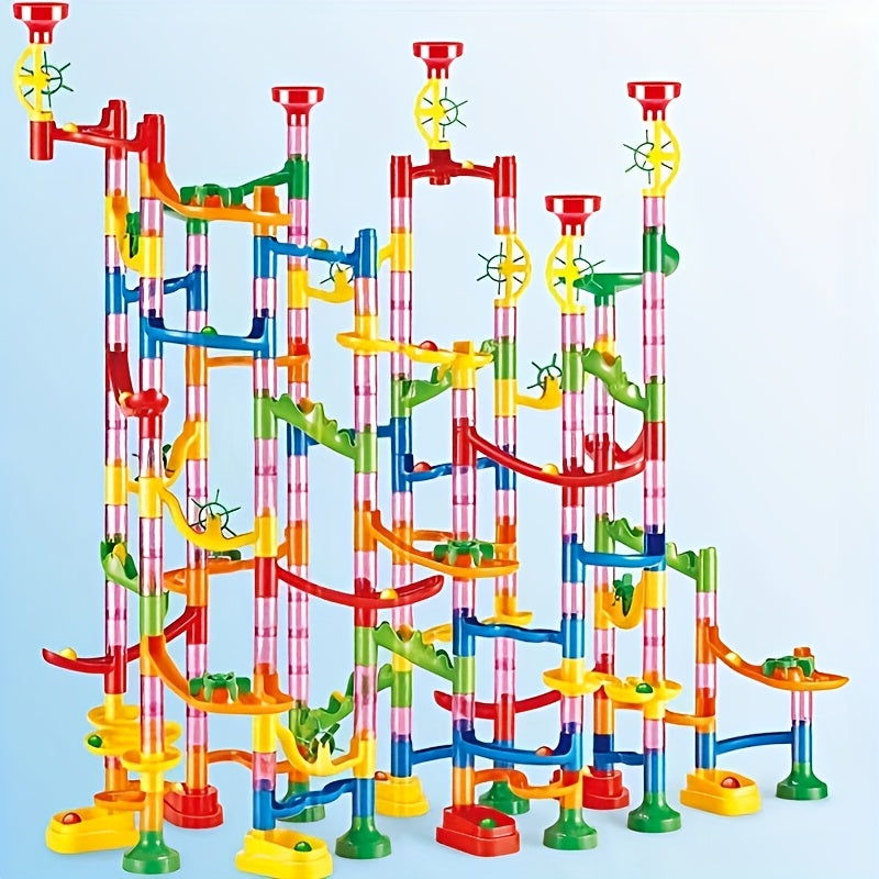 Colorful Marble Run Track Set for Children Ages 3