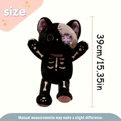 15" Skeleton Cat Plush Toys 2 Colors Halloween Stuffed Animals
