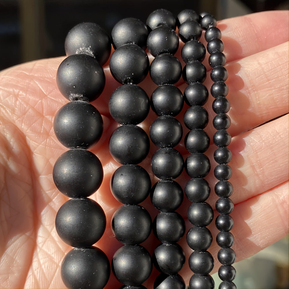 Matte Stone Round Beads DIY Bracelets Necklace 15inches Strand