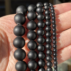 Matte Stone Round Beads DIY Bracelets Necklace 15inches Strand