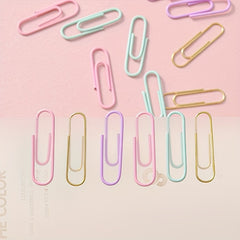 Golden Pu Stationery Set: 10 Macaron Clips, 50 Earth Nails, 100 Pins