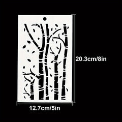 Forest Background Stencils DIY Art Stencils For Painting