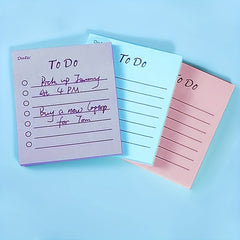 6 Pads To Do List Sticky Notes 6 Colors Optional Sticky Pads Memo