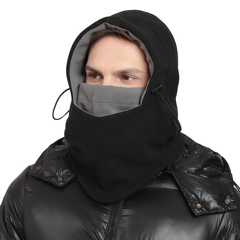 Winter Warm Balaclava Fleece Ski Hat Unisex Hooded With Mask